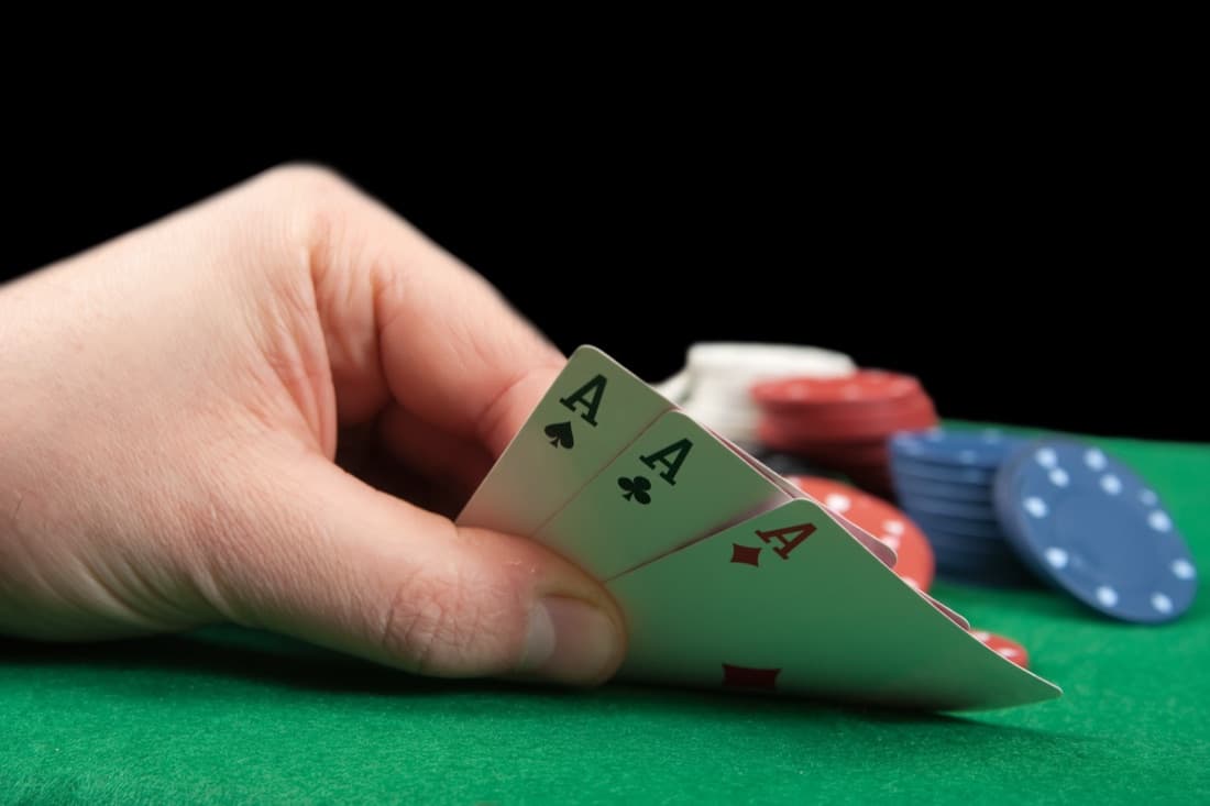 Three Card Poker table